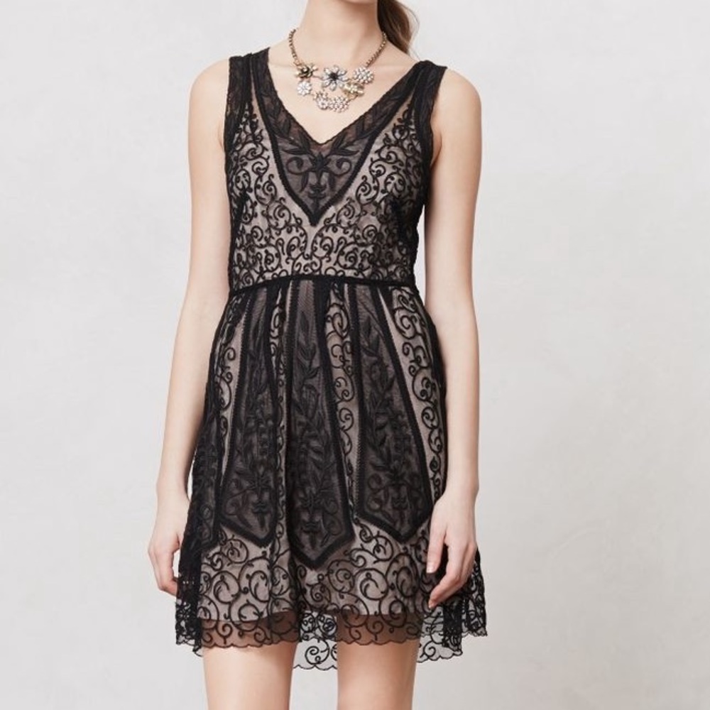 NWOT Anthropologie Barashi lace dress sz 0P